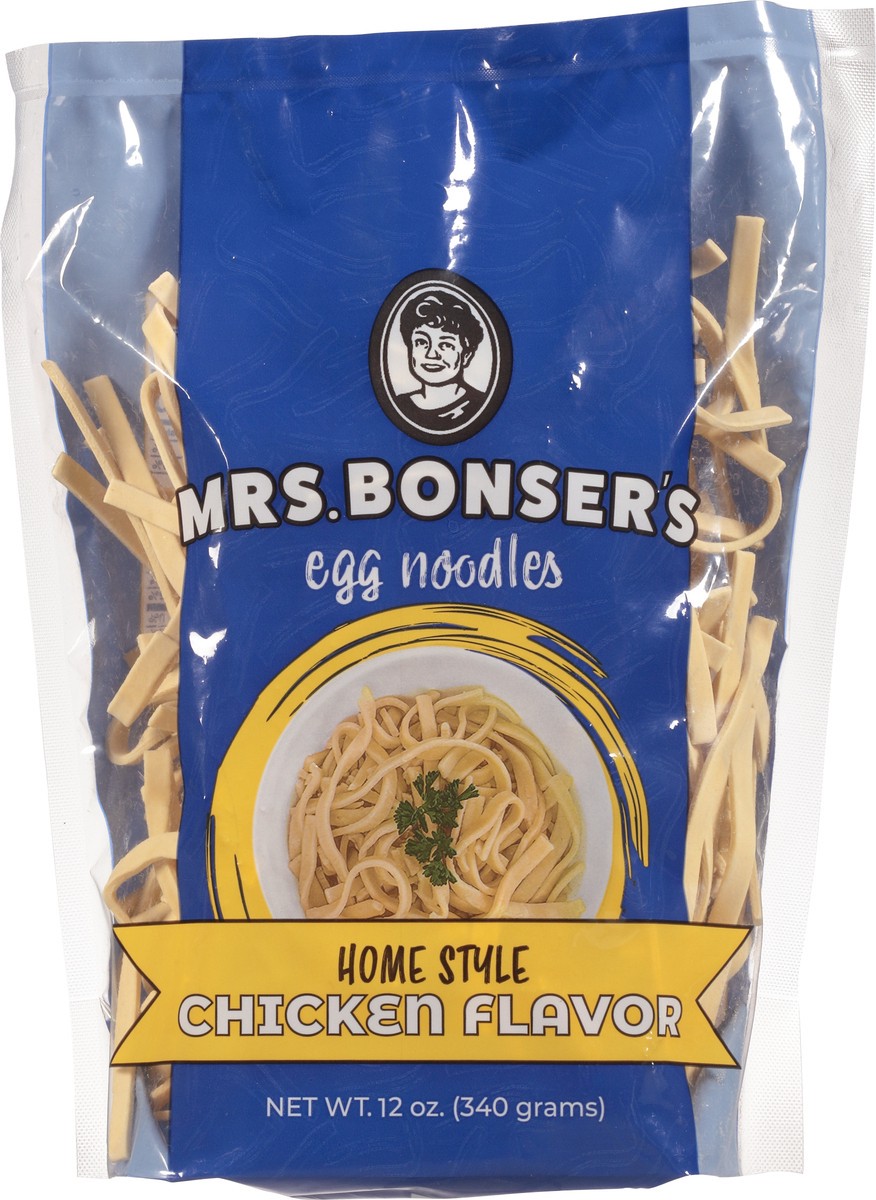 slide 4 of 14, Mrs. Bonser's Egg Noodles Home Style Chicken Flavor Egg Noodles 12 oz, 12 oz