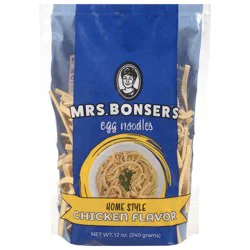Mrs. Bonser's Egg Noodles Home Style Chicken Flavor Egg Noodles 12 oz