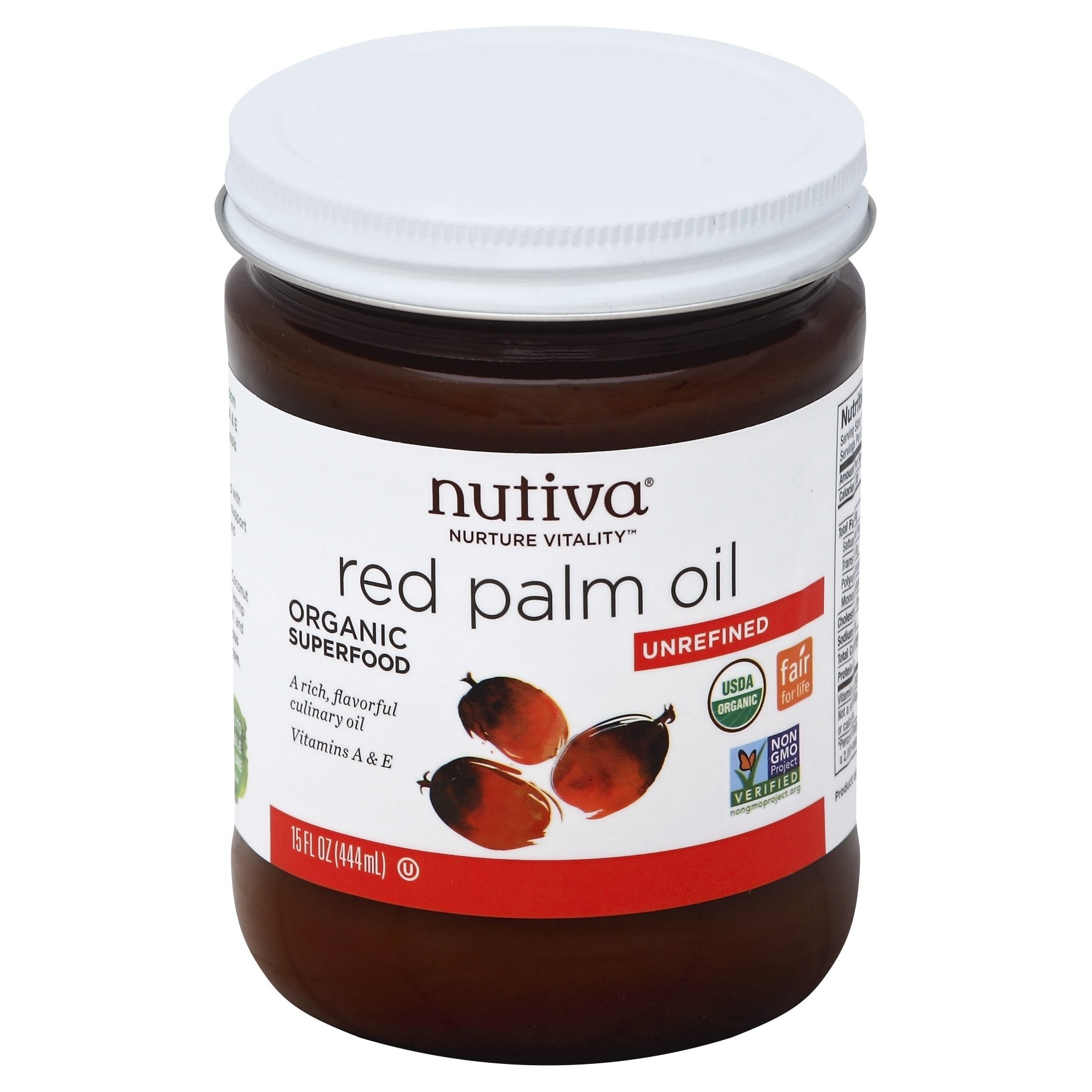 slide 1 of 1, Nutiva Organic Red Palm Oil, 15 fl oz