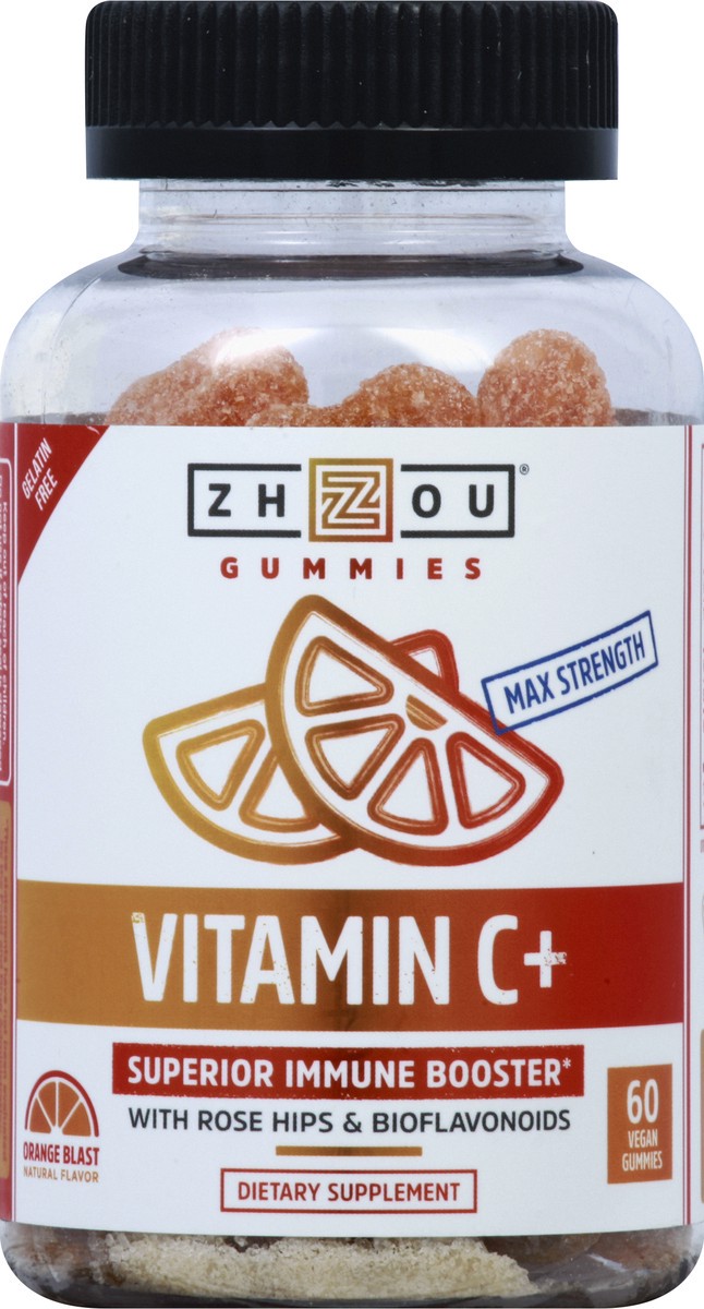 slide 1 of 7, Zhou Vitamin C+ Gummies, 1 ct