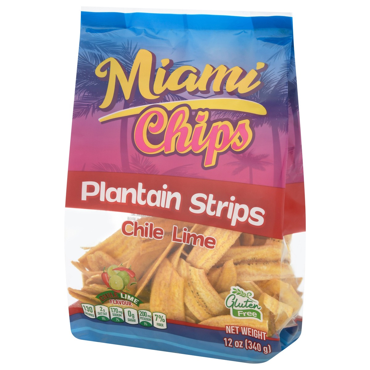 slide 8 of 9, Miami Chips Chile Lime Plantain Strips 12 oz, 12 oz