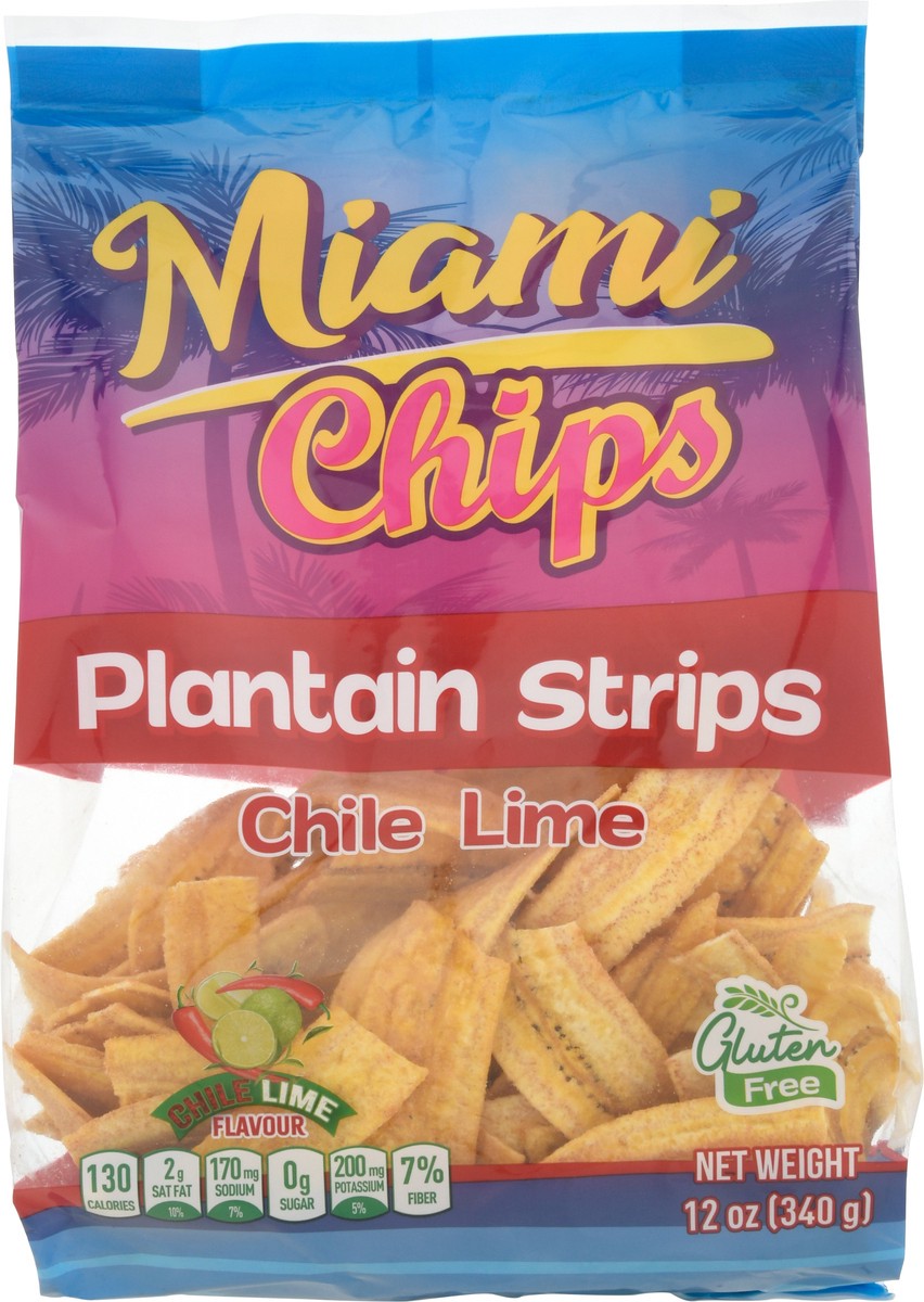slide 2 of 9, Miami Chips Chile Lime Plantain Strips 12 oz, 12 oz