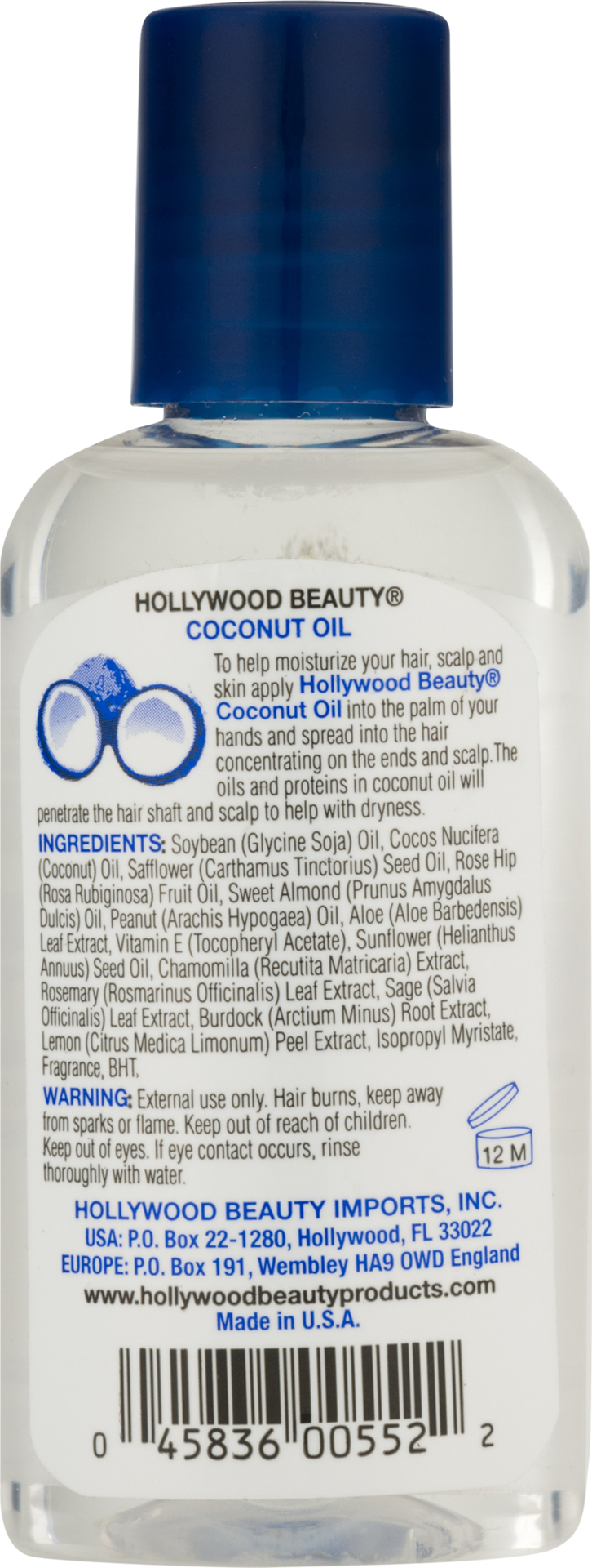 slide 2 of 2, Hollywood Beauty Coconut Oil 2 fl oz, 2 fl oz