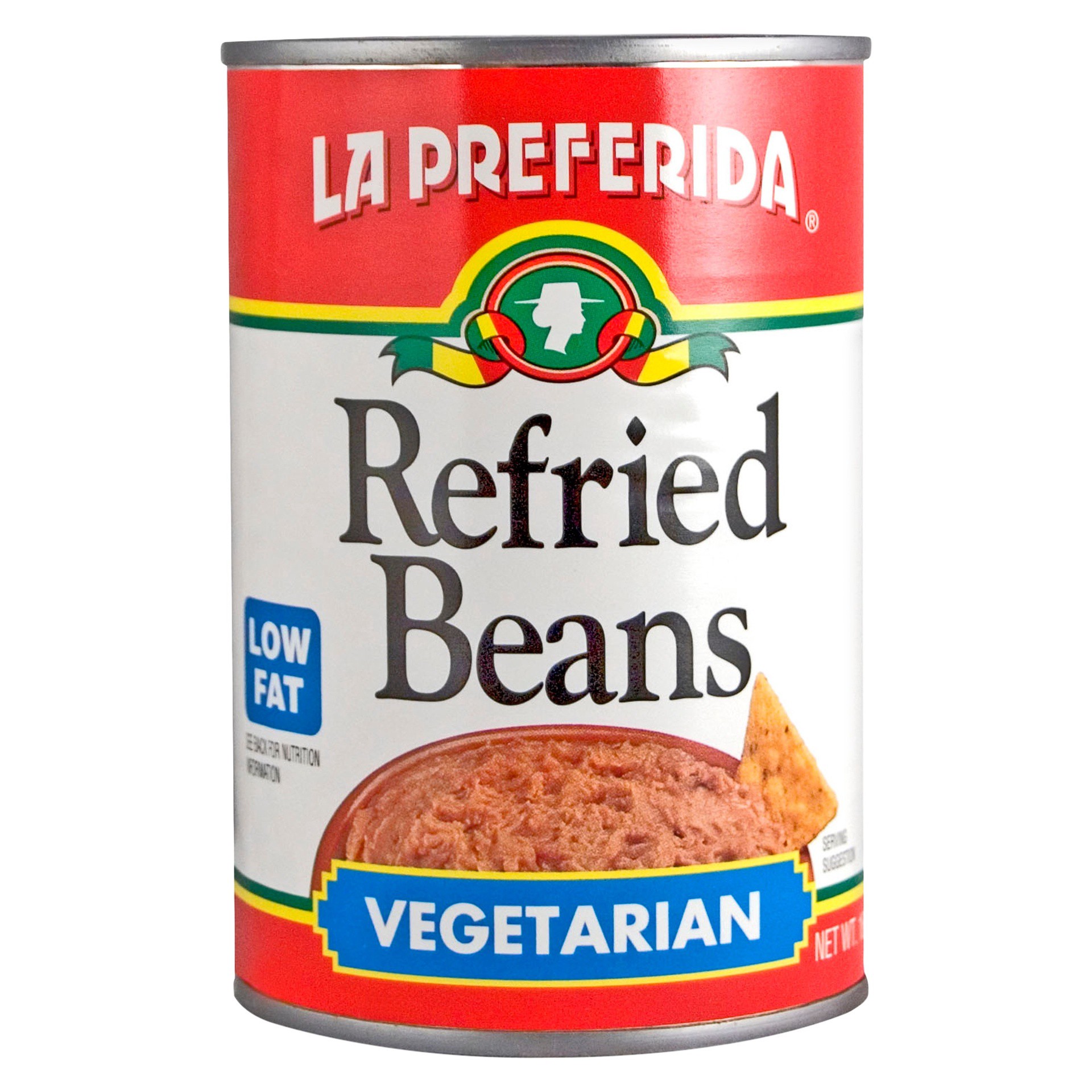 slide 1 of 3, La Preferida Vegetarian Refried Beans, 16 oz