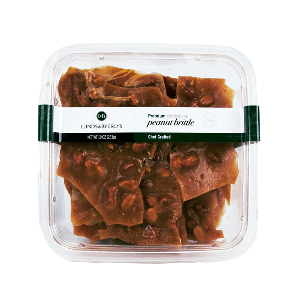 slide 1 of 1, L&B Holiday Peanut Brittle, 10 oz