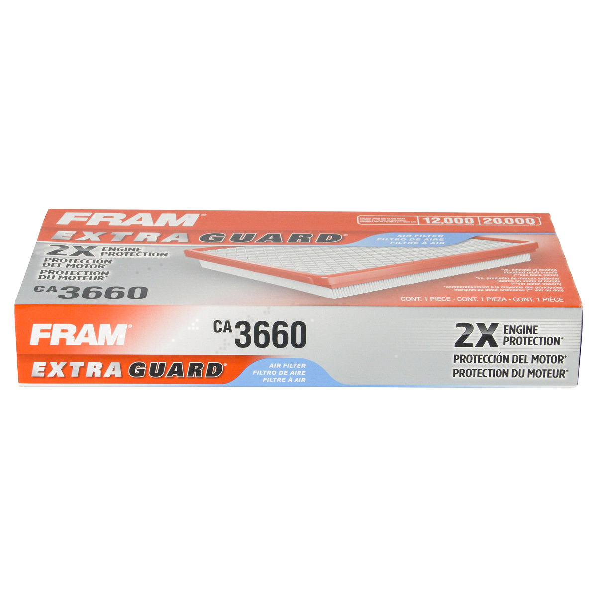 slide 5 of 5, Fram Extra Guard Air Filter CA3660, 1 ct
