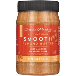 Central Market All-Natural Smooth Almond Butter – Unsalted