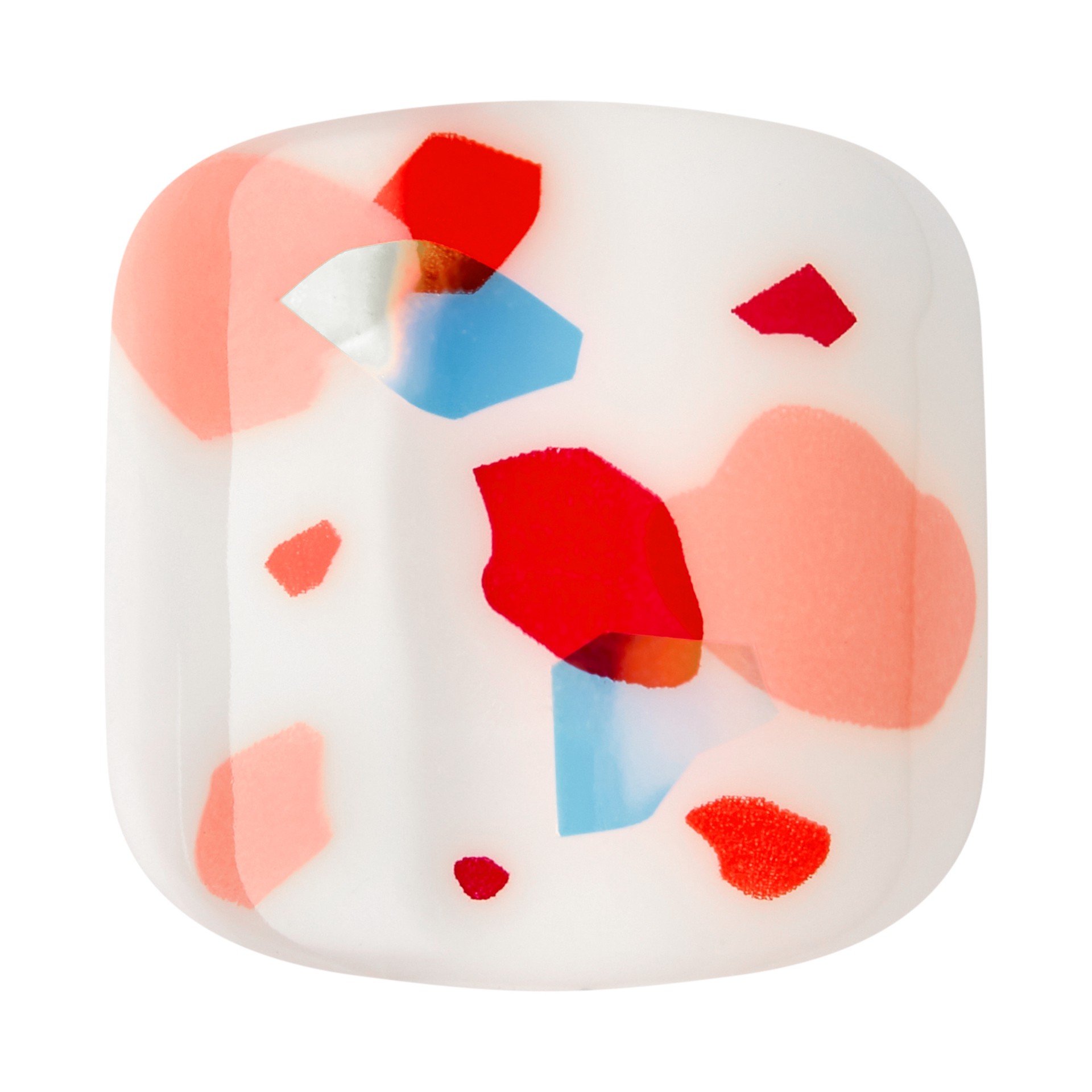 slide 2 of 5, imPRESS KISS imPRESS Press-On Toe Nails Glossy Solid Orange, Short Size, Squoval Shape, 28 pc