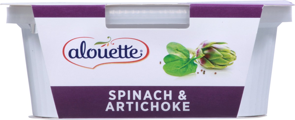 slide 2 of 9, Alouette Spinach & Artichoke Soft Spreadable Cheese, 6.5 oz