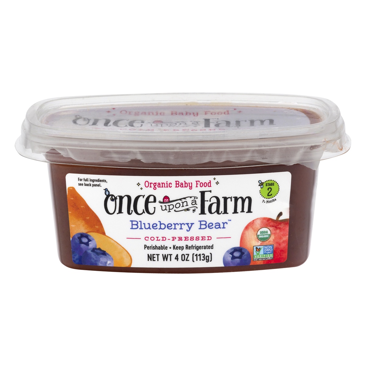 slide 1 of 1, Once Upon a Farm Blueberry Bear Cup, 4 oz