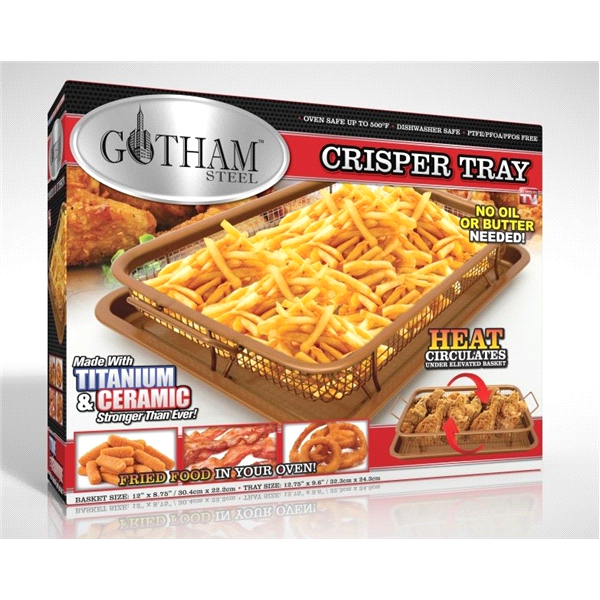 slide 1 of 1, Gotham Steel Crisper tray, 8.75 in x 12 in