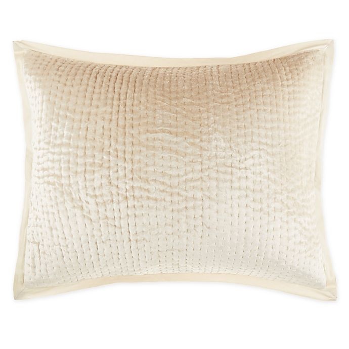 slide 1 of 2, Wamsutta Collection Velvet Standard Pillow Sham - Oatmeal, 1 ct