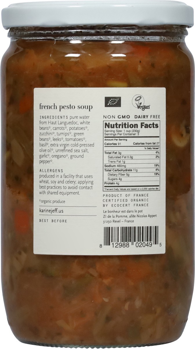 slide 13 of 14, Karine & Jeff French Pesto Soup 25.4 oz, 25.4 fl oz