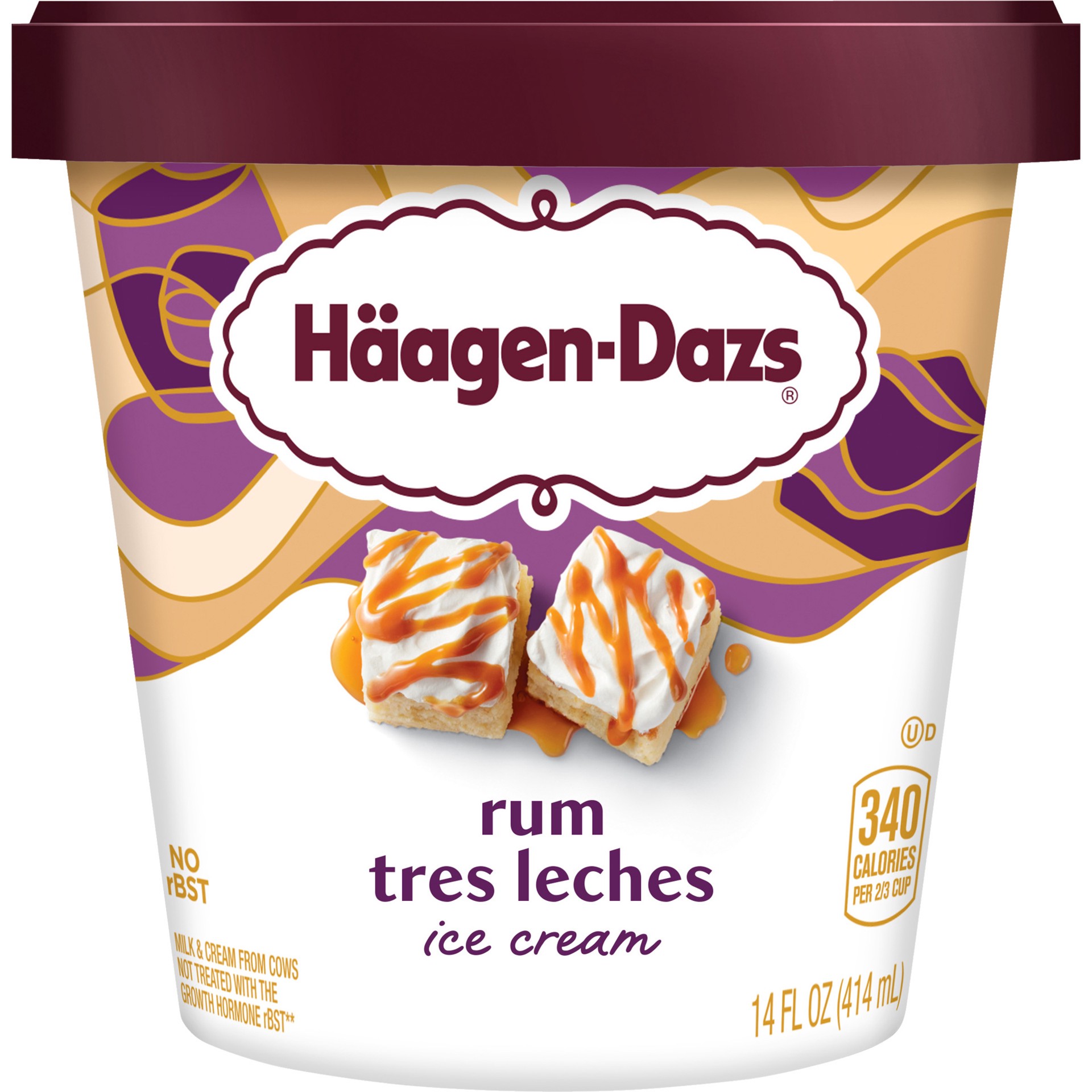 slide 1 of 5, Häagen-Dazs Rum Tres Leches Ice Cream, 14 Oz., 14 fl oz
