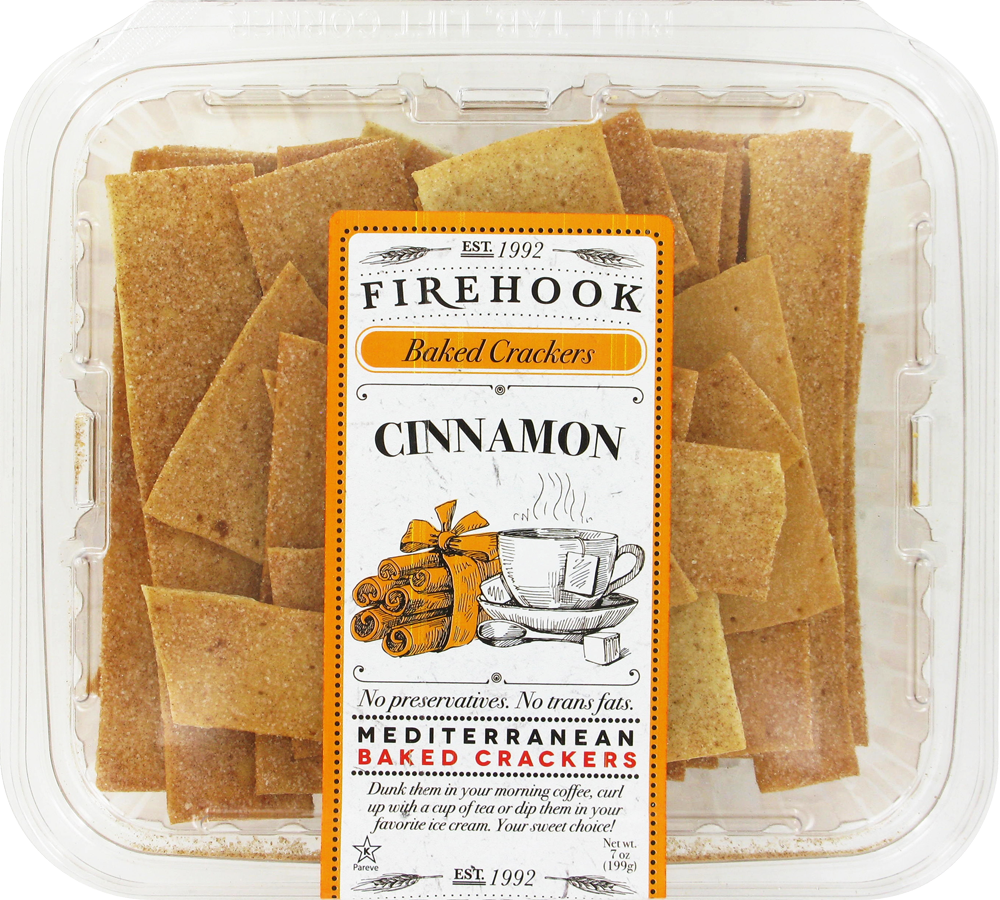 slide 1 of 4, Firehook Baked Cinnamon Crackers, 7 oz