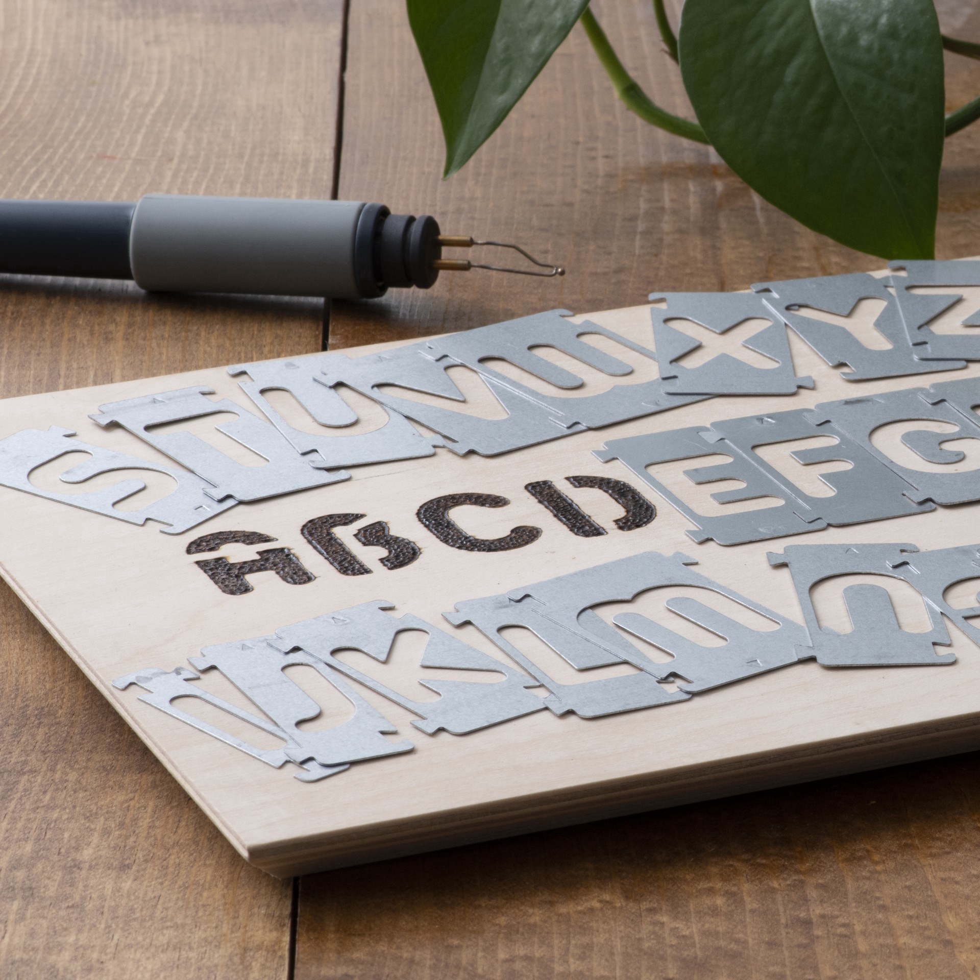 slide 5 of 7, Walnut Hollow Creative Woodburner Alphabet Stencils, 26ct., 26 ct
