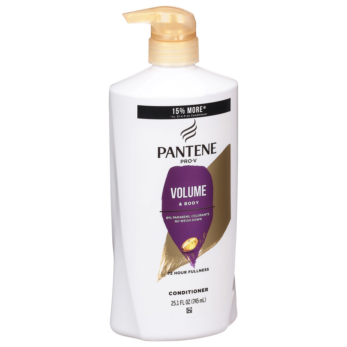 slide 9 of 9, Pantene Sheer Volume 72 HR Fullness Conditioner 25.1 FL OZ/745mL, 25.1 fl oz