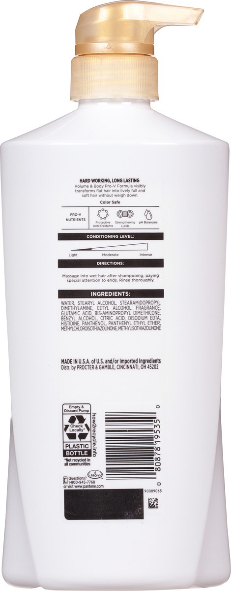 slide 6 of 9, Pantene Sheer Volume 72 HR Fullness Conditioner 25.1 FL OZ/745mL, 25.1 fl oz