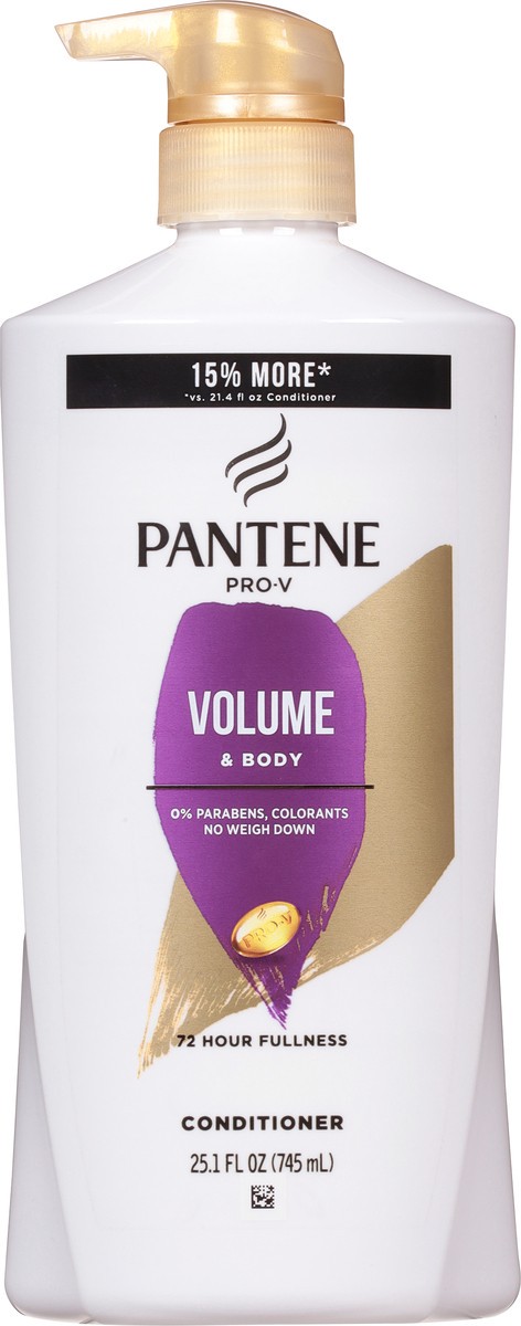 slide 7 of 9, Pantene Sheer Volume 72 HR Fullness Conditioner 25.1 FL OZ/745mL, 25.1 fl oz
