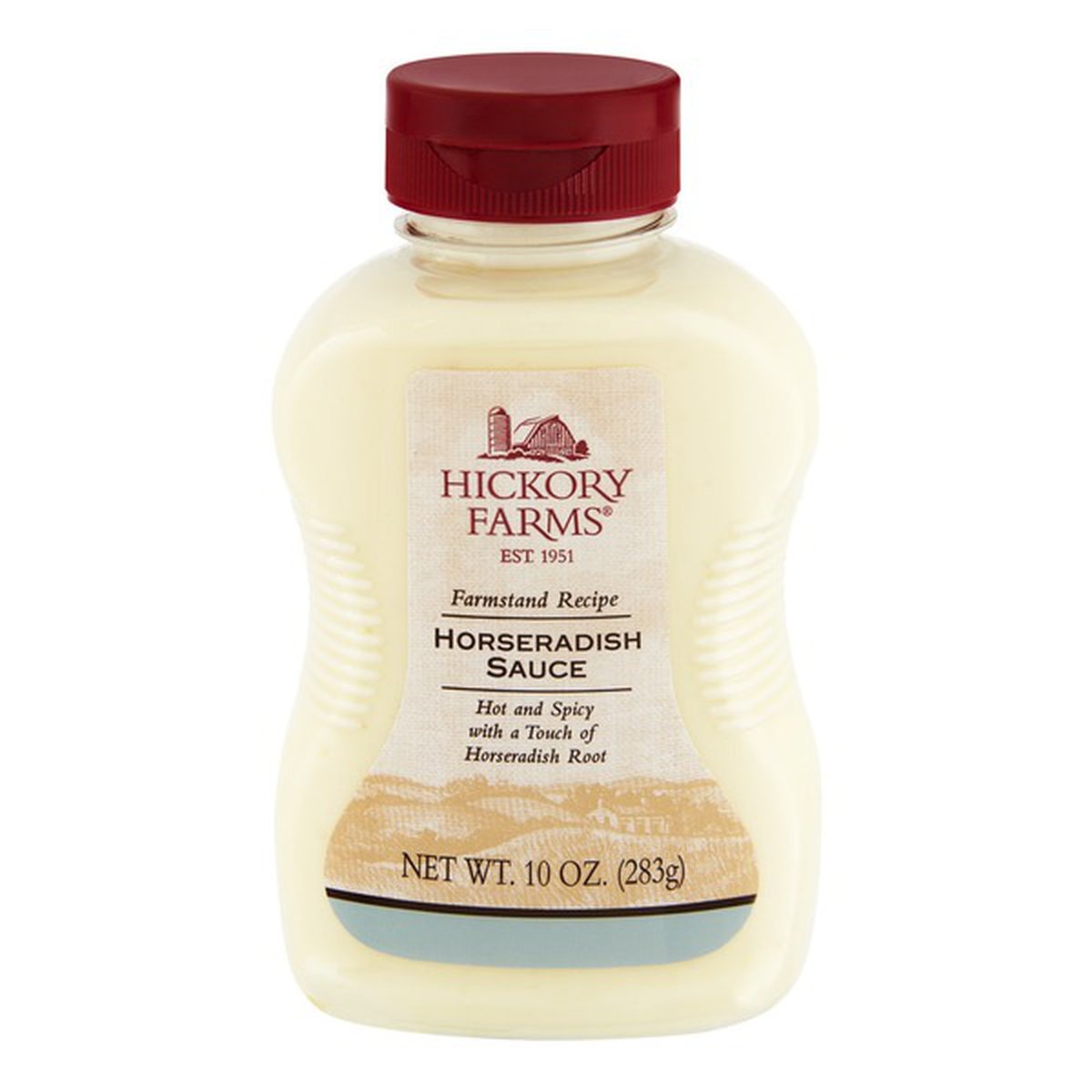 slide 1 of 1, Hickory Farms Farmstand Recipe Hot And Spicy Horseradish Sauce, 10 oz