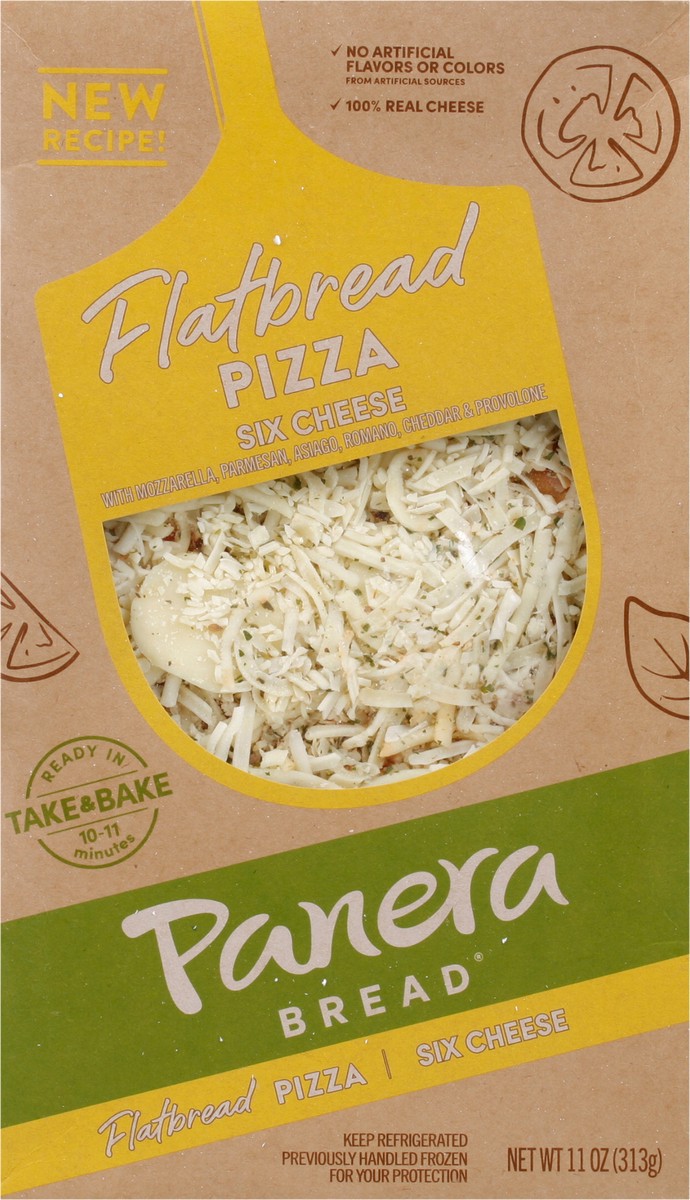 slide 13 of 15, Panera Flatbread Pizza Six Cheese, 11 oz