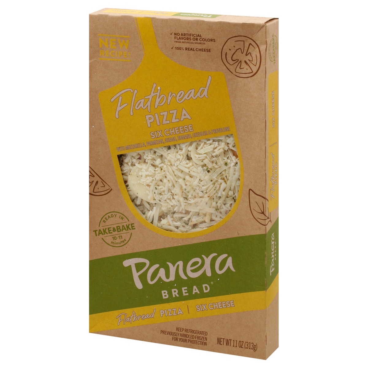 slide 11 of 15, Panera Flatbread Pizza Six Cheese, 11 oz