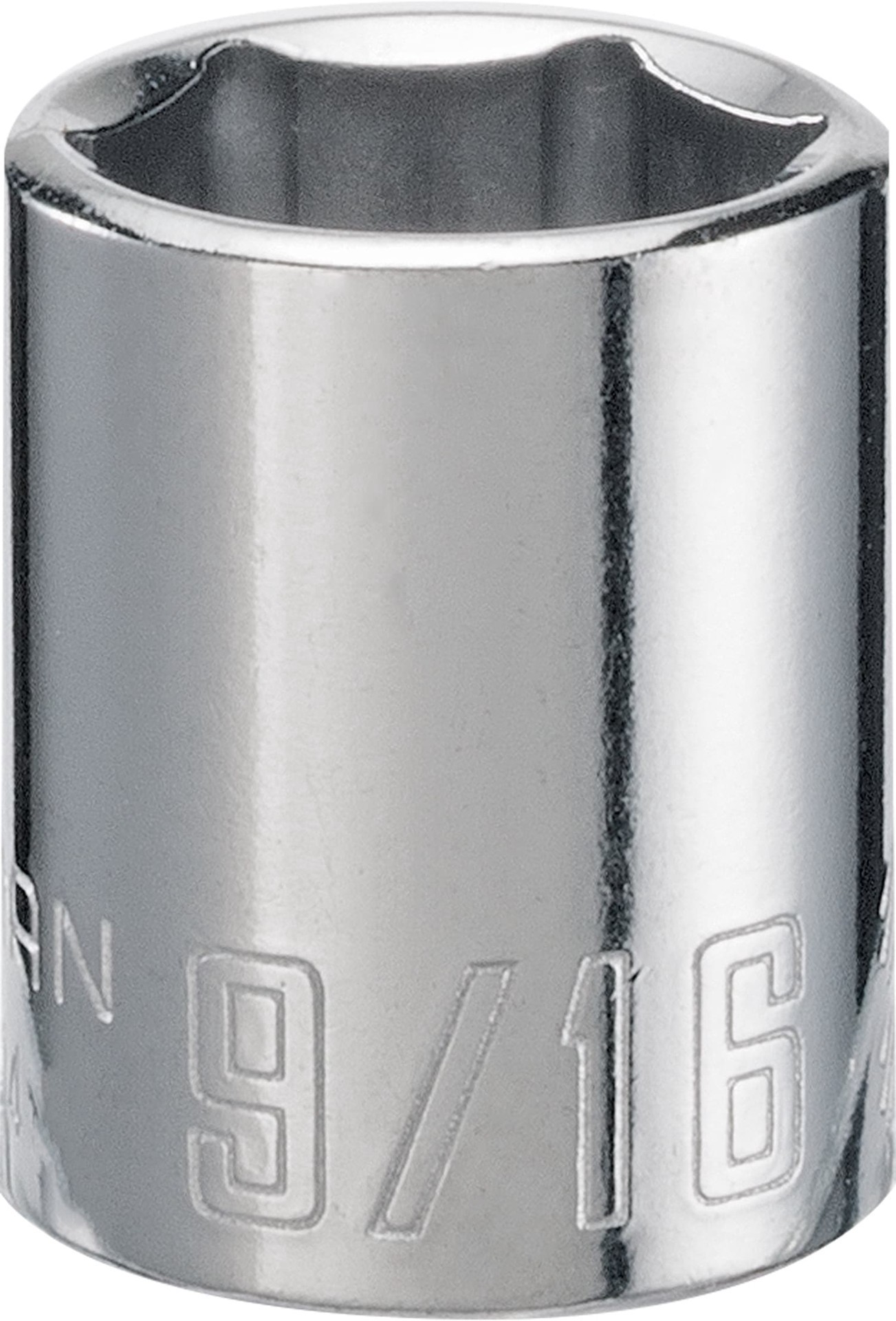 slide 1 of 6, CRAFTSMAN 3/8-in Drive Standard (SAE) 9/16-in Shallow Socket, 1 ct