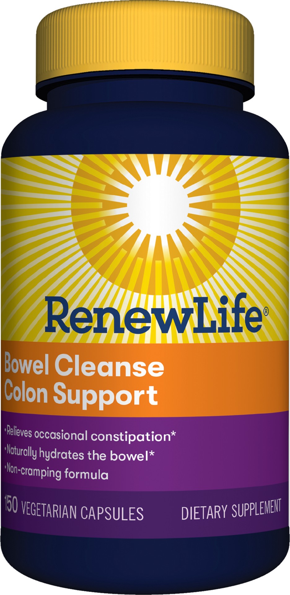 slide 1 of 5, Renew Life Adult Cleanse - Bowel Cleanse Colon Support, Constipation Relief - Dairy & Soy Free - 150 Vegetarian Capsules, 150 ct