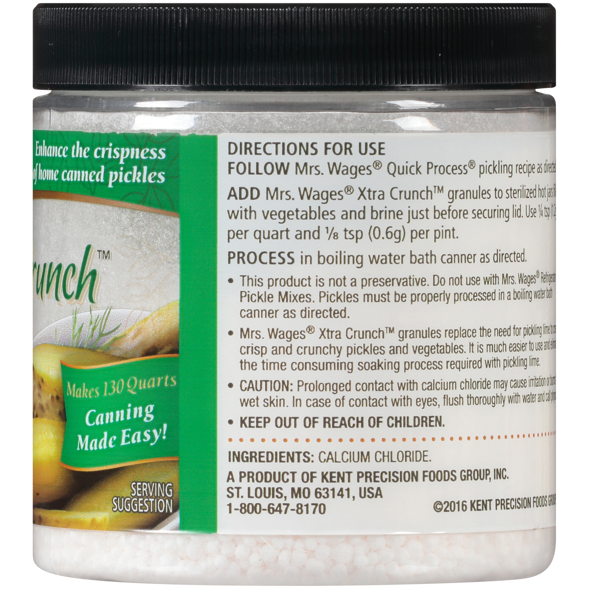 Mrs. Wages Xtra Crunch Calcium Chloride Granules 5.5 oz Shipt