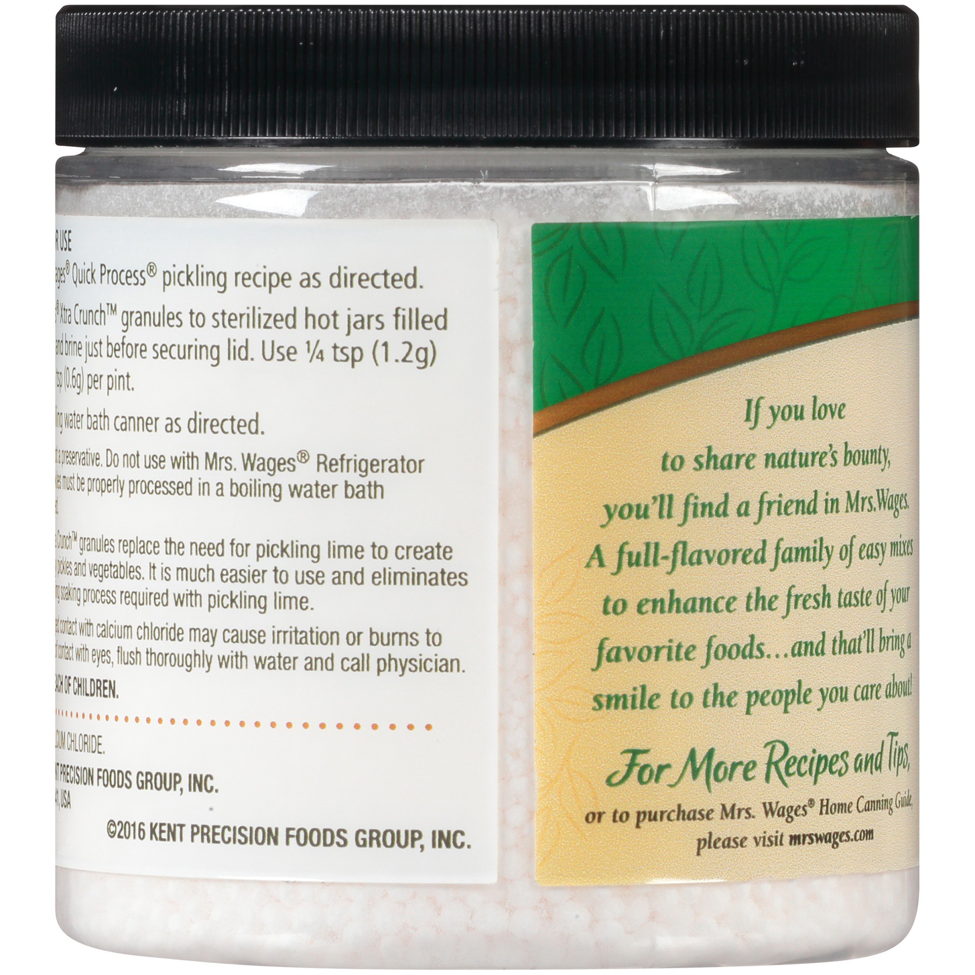 slide 3 of 5, Mrs. Wages Xtra Crunch Calcium Chloride Granules, 5.5 oz