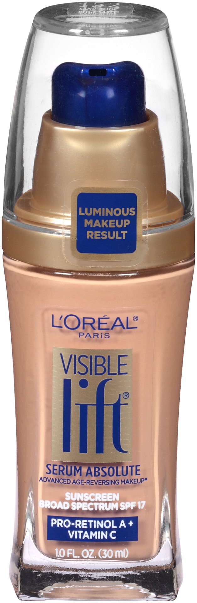 slide 2 of 7, L'Oréal Visible Lift Serum Absolute - 152 Sand Beige, 1 fl oz
