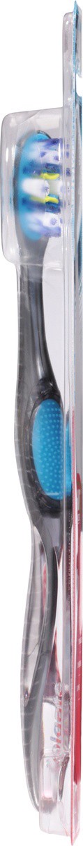 slide 3 of 9, Colgate 360° Advanced Floss-Tip Bristles Toothbrush, Medium, 1 ct
