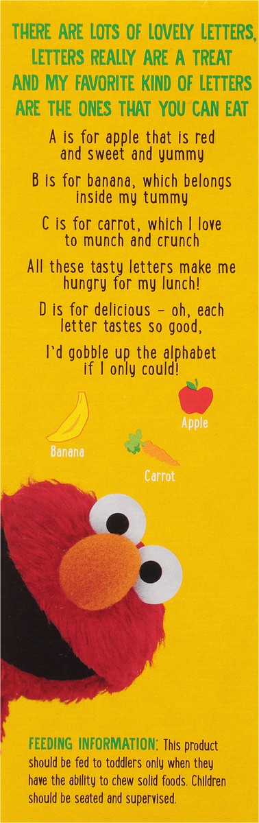 slide 6 of 8, Sesame Street Earth's Best Organic Letter Of The Day Very Vanilla Cookies, 5.3 oz