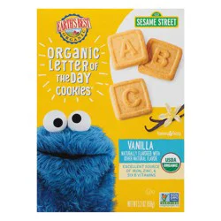 Earth's Best Organic Sesame Street Vanilla Organic Letter of the Day Cookies 5.3 oz. Box
