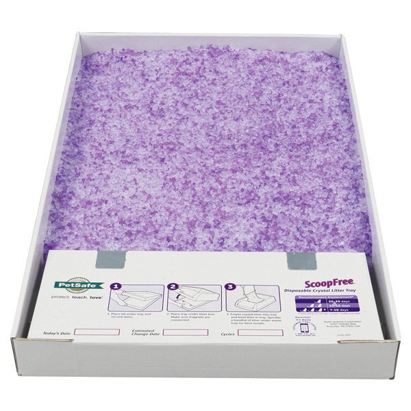 slide 9 of 9, ScoopFree Premium Lavender Crystal Litter Tray, Refill, 1 ct