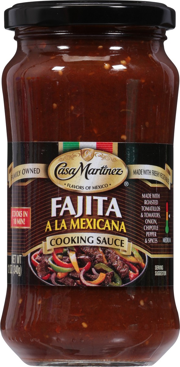 slide 7 of 9, Casa Martinez Fajita Cooking Sauce, 1 ct