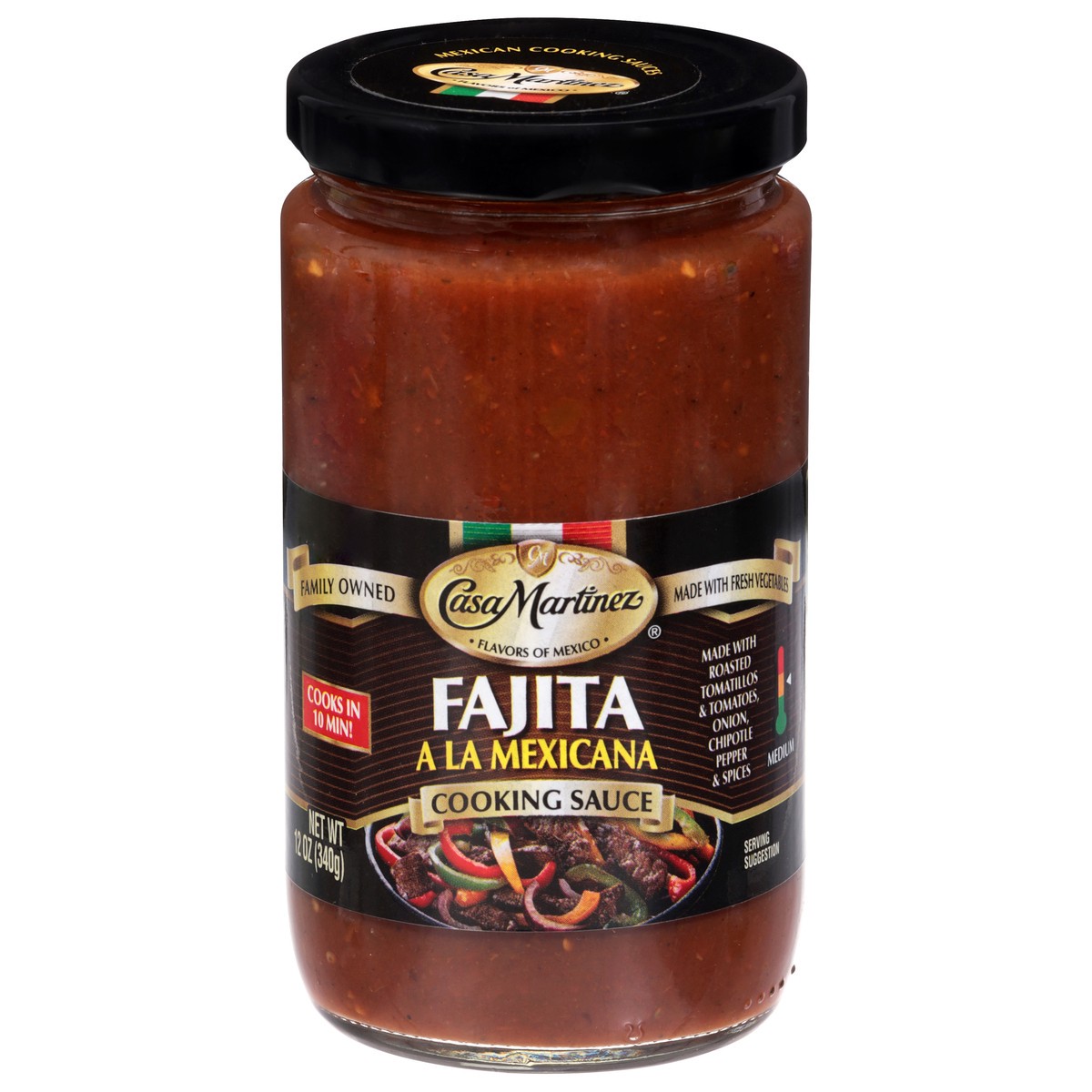 slide 1 of 9, Casa Martinez Fajita Cooking Sauce, 1 ct
