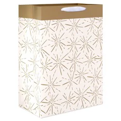 American Greetings Gold Starbursts Jumbo Gift Bag