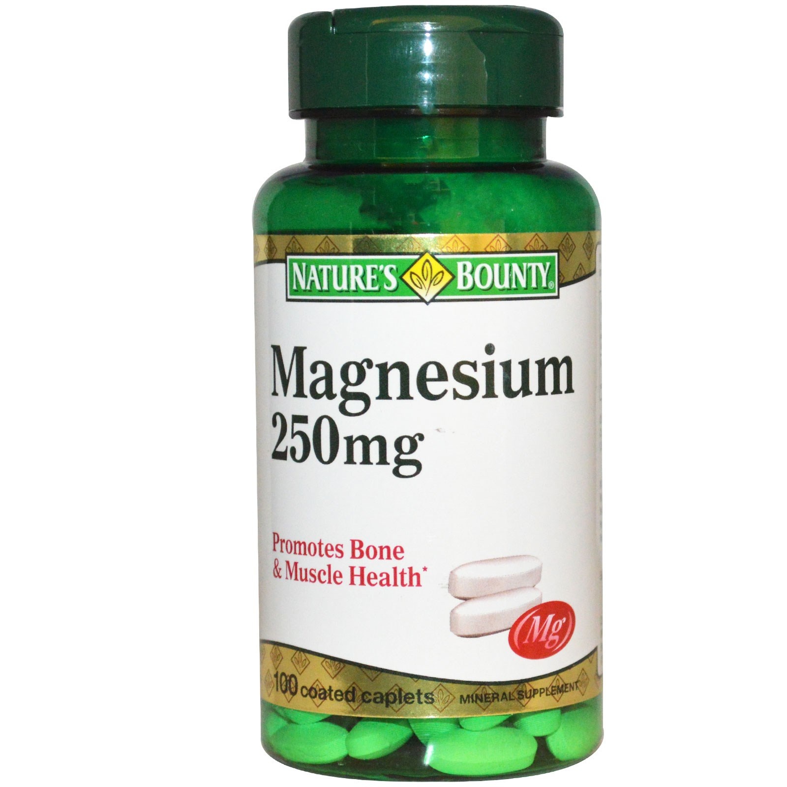 slide 1 of 1, Nature's Bounty 250 mg Magnesium Capsules, 100 ct