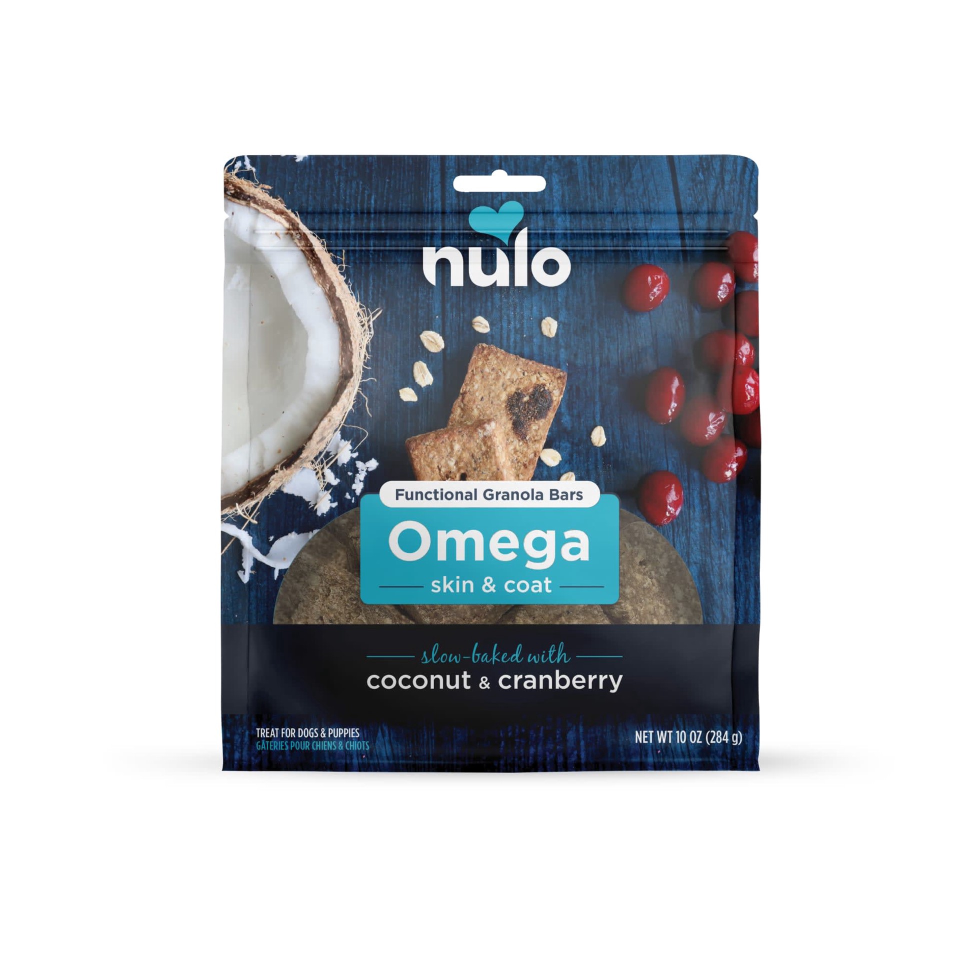 slide 1 of 1, Nulo Omega Skin & Coat Functional Granola Dog Treat, 10 oz., 10 oz