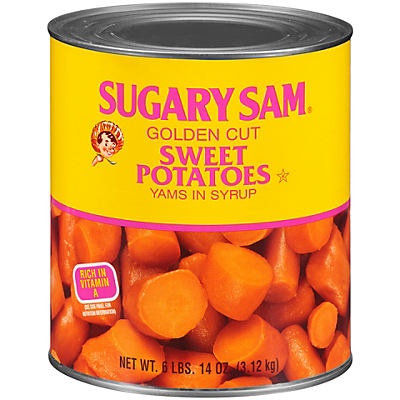 slide 1 of 1, Sugary Sam Golden Cut Sweet Potatoes, 108 oz