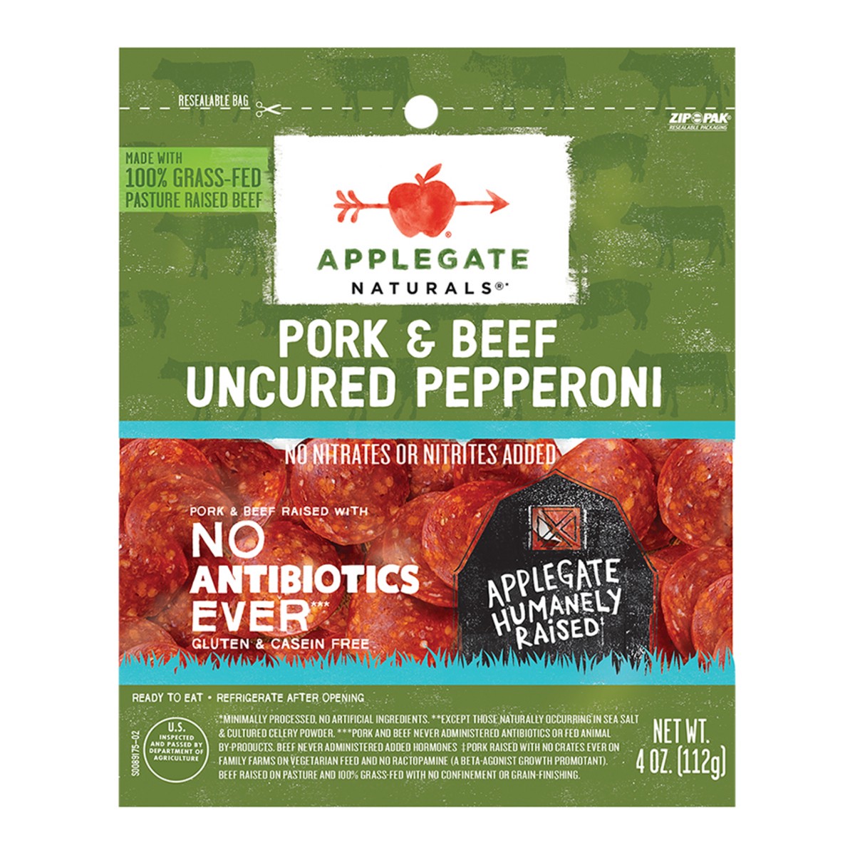 slide 1 of 3, Applegate Pepperoni, 