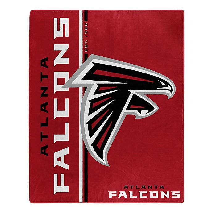 slide 1 of 1, NFL Atlanta Falcons Royal Plush Raschel Throw, 1 ct