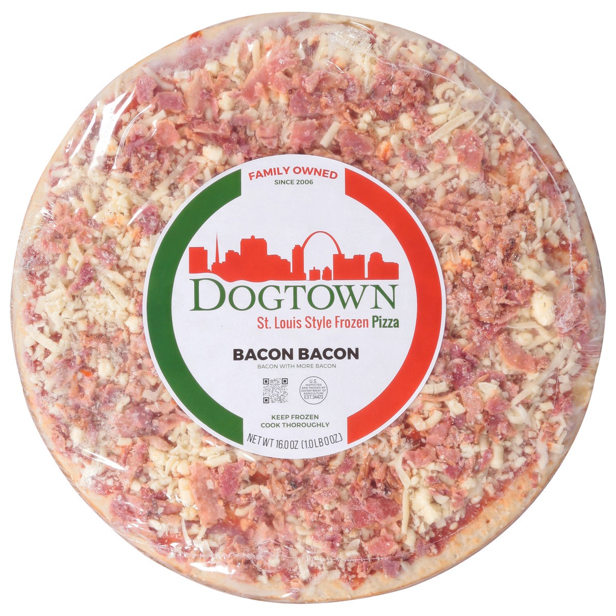 slide 9 of 13, Dogtown St. Louis Style Bacon Bacon Pizza 16.0 oz, 16 oz