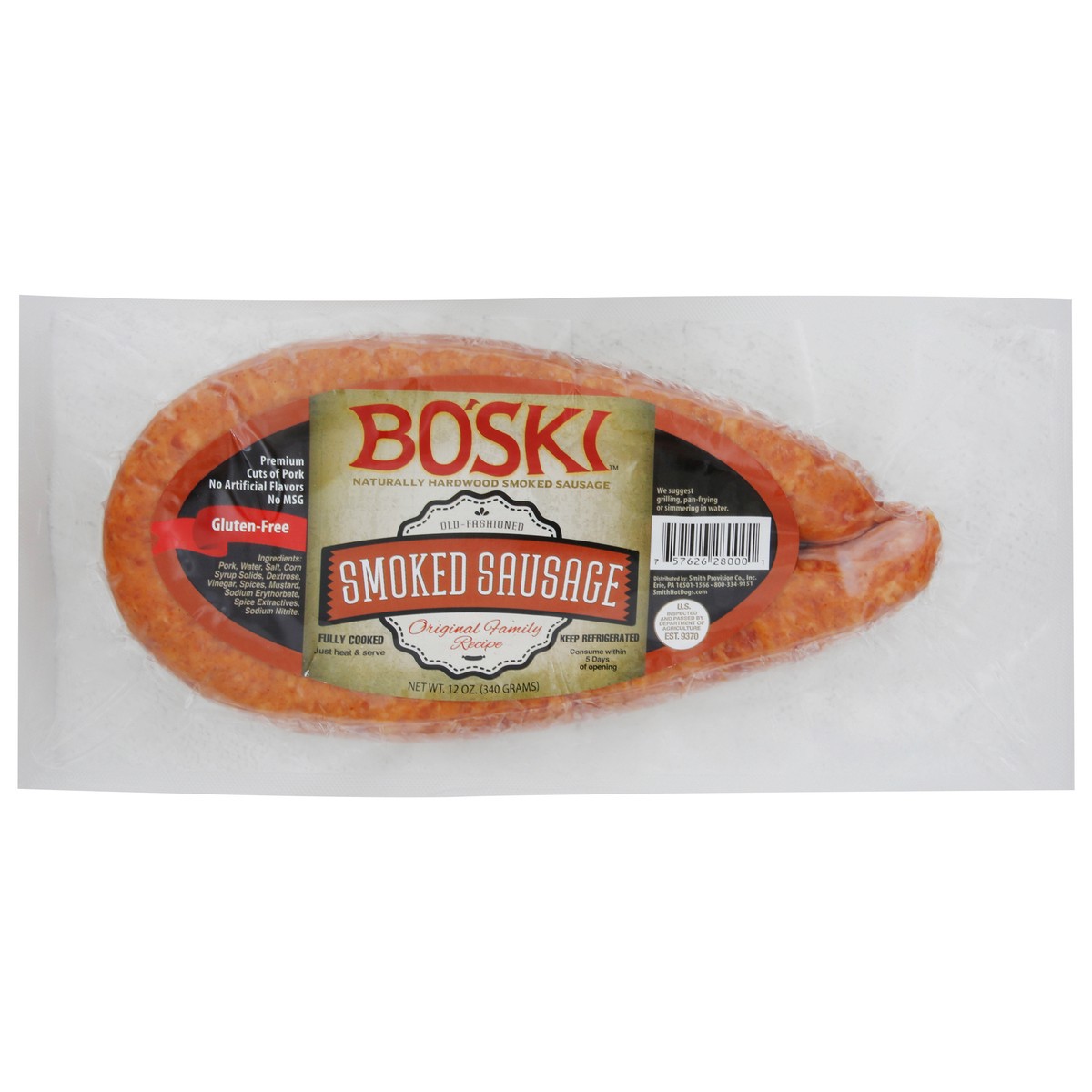 slide 2 of 6, Boski Sausage Smoked, 12 oz