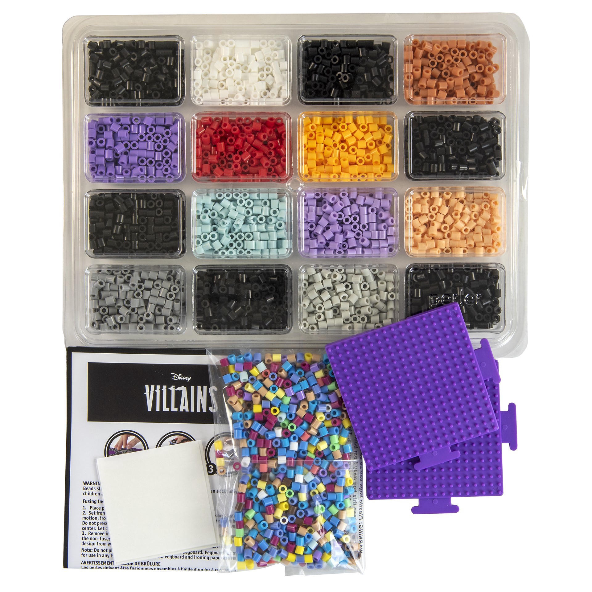 slide 4 of 8, Perler Disney Villains Deluxe Fused Bead Kit, 4,554 ct