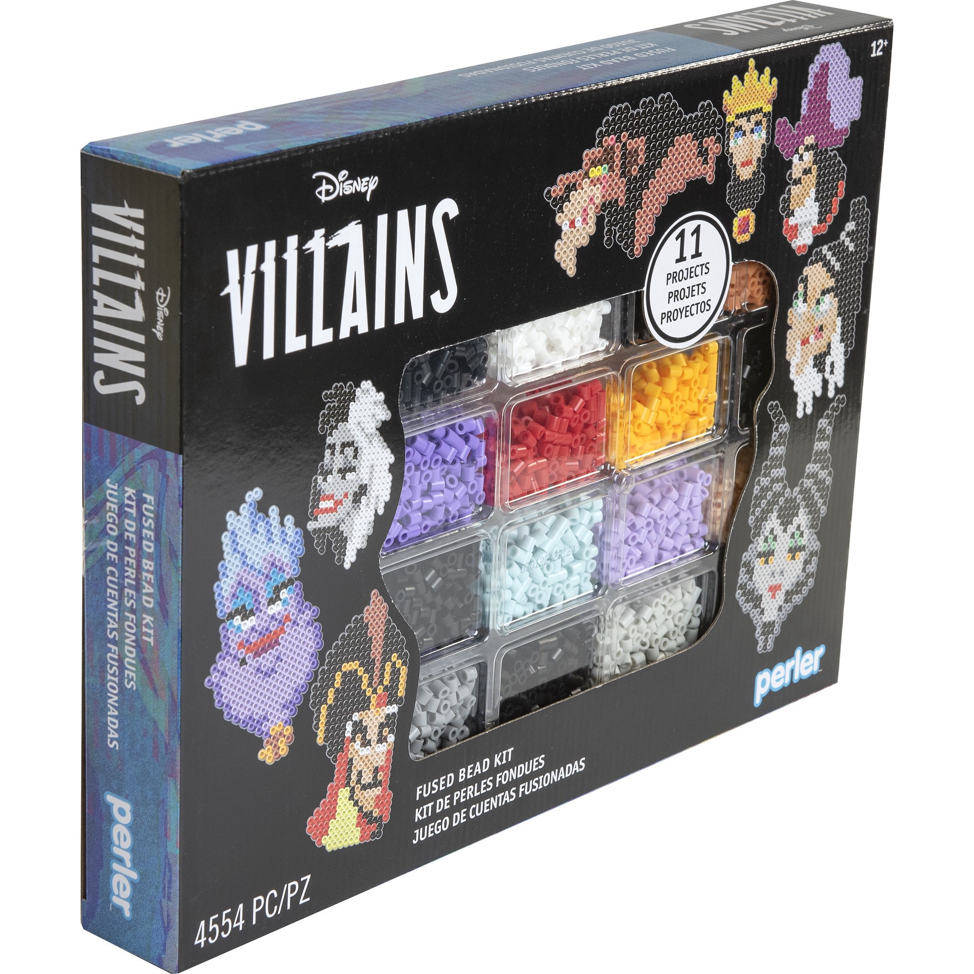 slide 8 of 8, Perler Disney Villains Deluxe Fused Bead Kit, 4,554 ct