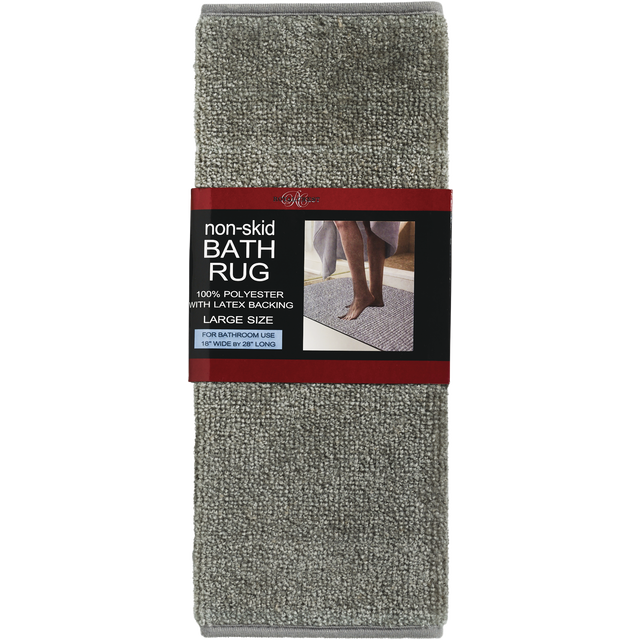 slide 1 of 1, Royal Crest Bath Rug Non-Skid Polyester/Latex Large 18''X28'', 1 ct