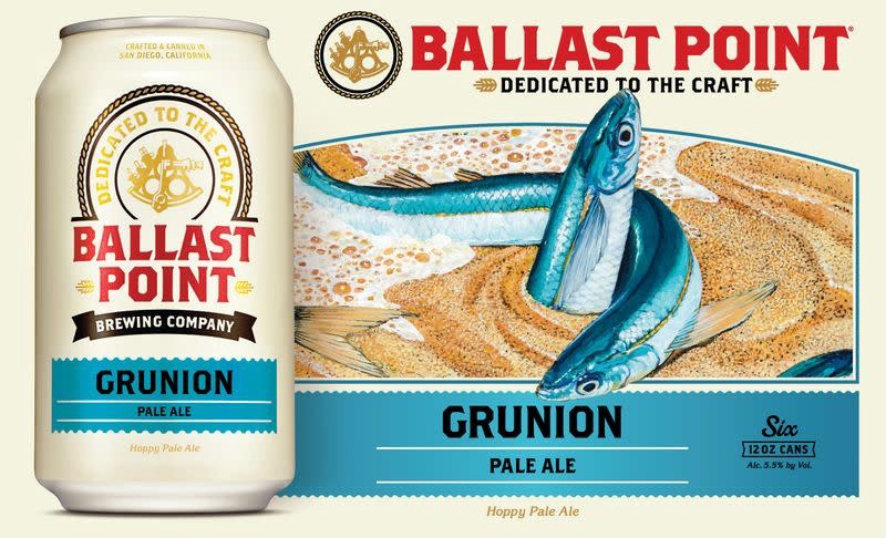 slide 1 of 2, Ballast Point Grunion Pale Ale Cans, 1 ct