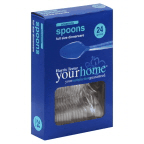 slide 1 of 1, Harris Teeter yourhome Clear Spoons, 24 ct